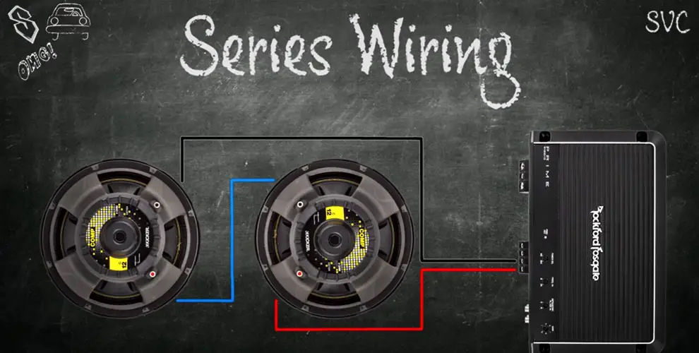 Dual subwoofer coil wiring voice 4 Ohm