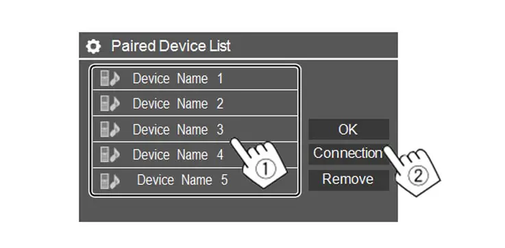Delete a registered Bluetooth device