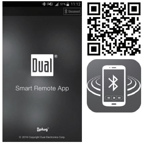 Another way to connect a Bluetooth device to a Dual car stereo is via Dual iPlug P2 Smart App Remote Control