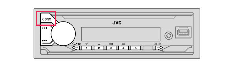 JVC  Bluetooth pairing single din KD