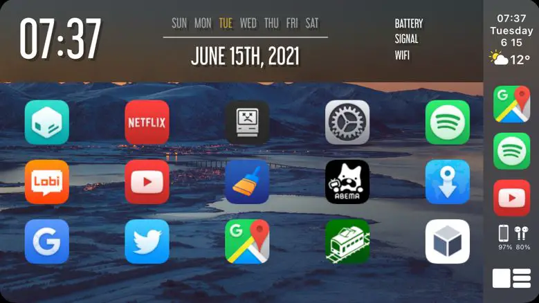 Airaw is a weather app for Jailbroken iPhones that works with CarPlay