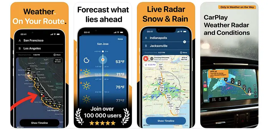 Weather-On-The-Way: First Weather CarPlay App With Radar